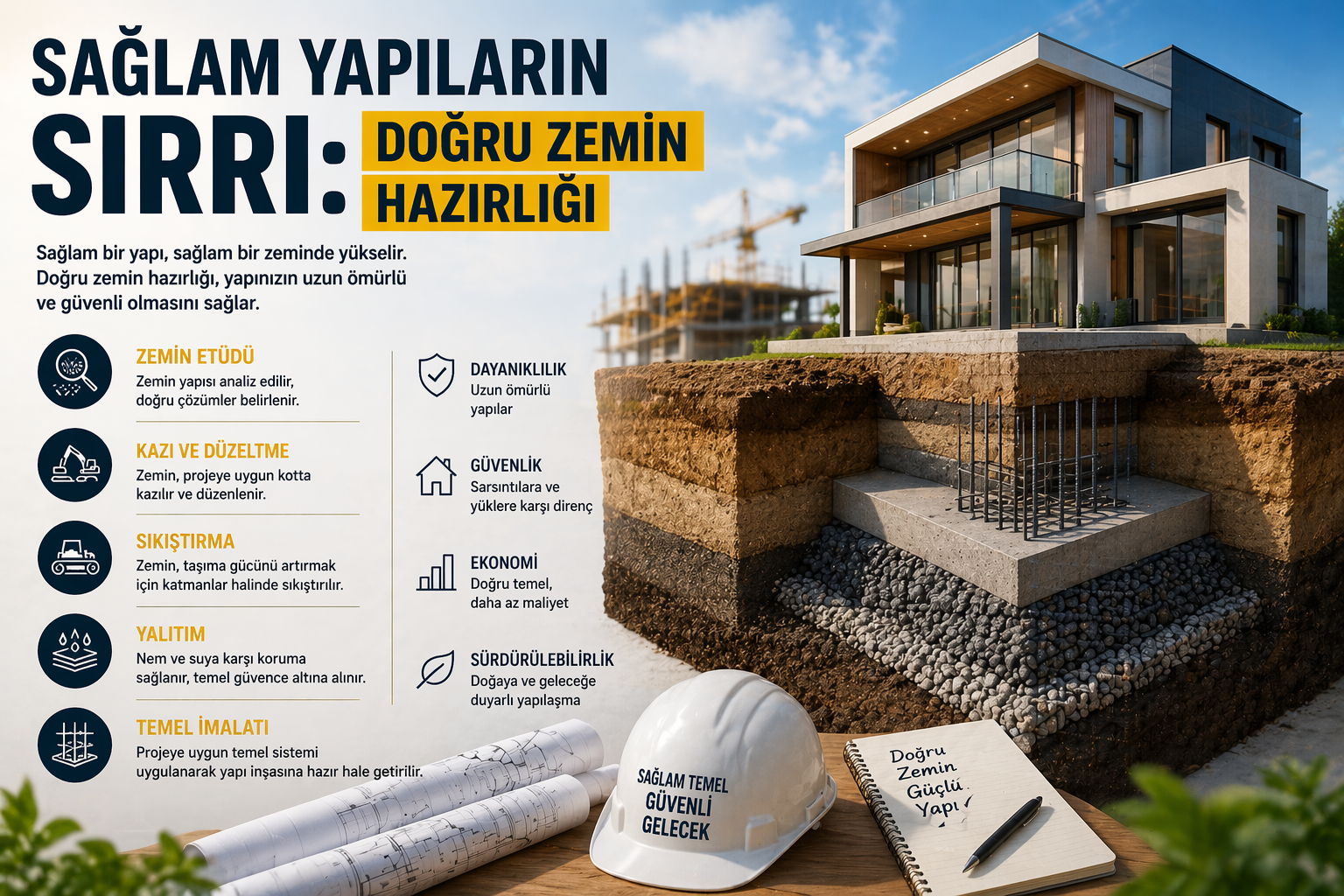 Sağlam Yapıların Sırrı Doğru Zemin Hazırlığı
